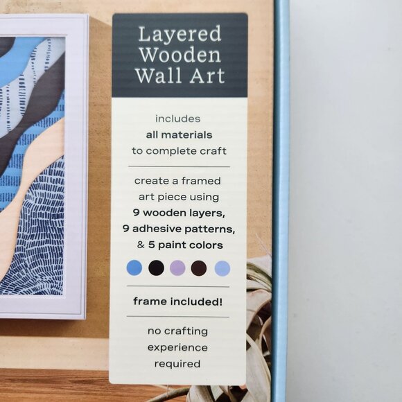 Lifelines FlowCrafts, Layered Wooden Wall Art - Framed Art Piece with 9 Layers, - Picture 2 of 8